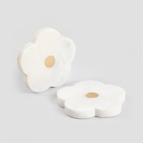 Podtácky pod hrnček MARBLE STRIPES mramorové v tvare kvetu 724275 (4 ks)