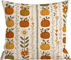 Flanelová obliečka na vankúš PUMPKIN LINES 45x45 cm, farebný