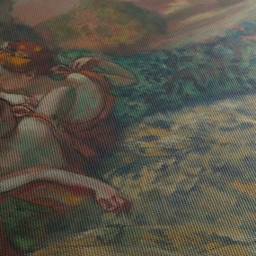 Obraz - Edgar Degas, Four Dancers, reprodukcia (s hodinami) (90x30 cm)