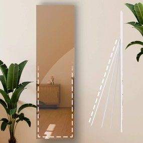 Zrkadlo Benicia 140x40 cm - biele matné