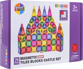 Magnetická stavebnica SUPER MAGNETISM Mini, 75 dielikov
