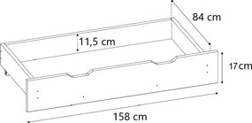Detský úložný box DOMČEK D3 borovica