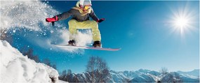 Obraz - Snowboardista (120x50 cm)