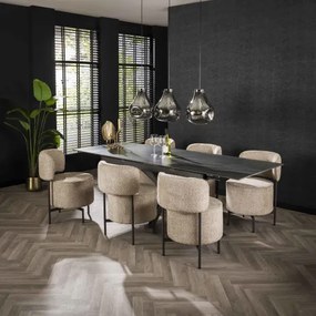 Rozkladací jedálenský stôl 45-29 160/240x90cm Ceramic Australian Black  - Komfort-nábytok
