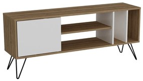 TV skrinka MISTICO 140 cm biela/orech