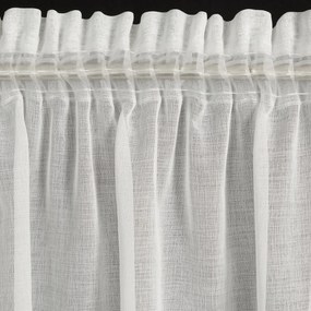 ZÁCLONA NA PÁSKE KLEO 350X145 CM BIELA