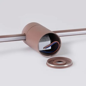 BRILAGI - LED vonkajšie nástenné svietidlo AURA, 12 W, 230 V, 3000 K, IP54, 65 cm, hnedá, CRI 90
