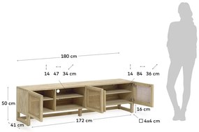 TV komoda ze dreva Mindi Kave Home Rexit