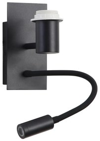 Brilagi - LED Flexibilná nástenná lampa NUBILA 1xE27/25W/230V + LED/3W čierna