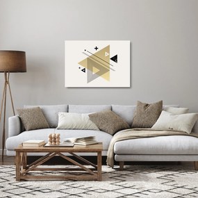Sklenený obraz - Geometrické tvary N⁰4 (70x50 cm)