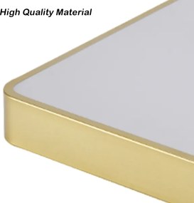 Brilagi-LED stmievateľné stropné svietidlo POOL LED/36W/230V 3000-6000K 40x40 cm zlaté + diaľkové ovládanie