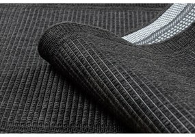 Kusový koberec Duhra čierny atyp 60x200cm