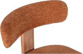 Čalúnené jedálenské stoličky v súprave 2 ks v tehlovej farbe Nadia – MOME