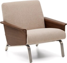 Svetlohnedé ženilkové kreslo Amsen – Kave Home