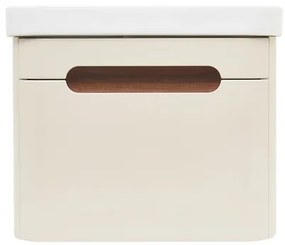 Kúpeľňová skrinka s umývadlom SAT Fusion 57,5x43x45 cm pieskovo-béžová matná SATFUSION60BEMW, 1 ks