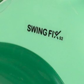 KIK LED Swing FIX S2 gravitačná kolobežka s LED kolesami, zelená
