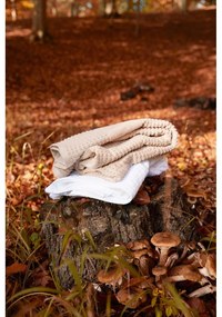 Biela froté osuška z Bio bavlny 70x140 cm Check – JUNA