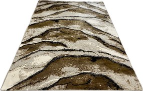 HU Hnedo-sivý moderný koberec Artiste 23433B-Hnedo šeda Rozmer: 80x150 cm