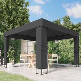 Altánok s dvojitou strieškou 3x3 m, antracitový