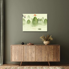 Obraz - Údolie zelených hôr (70x50 cm)