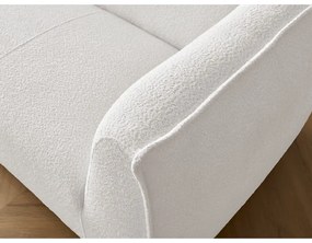 Biela pohovka z textílie buklé 242 cm Giorgia – Bobochic Paris