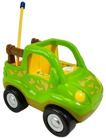 LEAN TOYS Auto s diaľkovým ovládaním a dinosaurom - svetlozelené