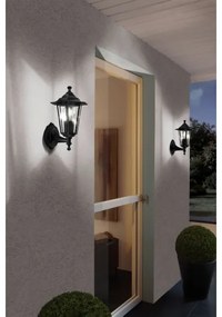 EGLO 22468 - Vonkajšie nástenné svietidlo LATERNA 4 1xE27/60W čierna