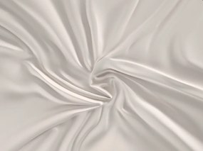 Saténové prestieradlo s gumou biele 80x200 cm