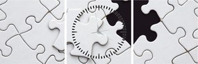 Obraz puzzle (s hodinami) (90x30 cm)