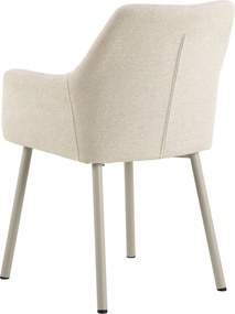 VERA Béžové (tkanina Apia 453)/béžový rám – MODERNÁ ČALÚNENÁ KRESLOVÁ STOLIČKA DO OBÝVAČKY/JEDÁLNE LOFT