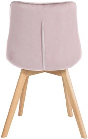 Stolička Brook - zamat - Ružová