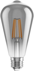 Mexen Vintis, LED filamentová žiarovka E27, ST64, 4 W, teplá biela 2200K, dymová, L152-E27-0422-70