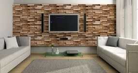 Obkladové panely 3D PVC TP10007977, cena za kus, rozmer 980 x 480 mm, obklad klasik bielený, GRACE