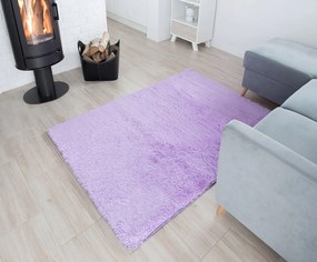 Plyšový koberec TOP - FIALOVÝ