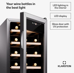 Klarstein Shiraz Premium Smart 18, Chladnička na víno na 18 fliaš