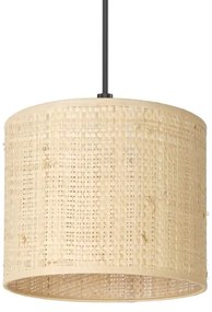 Luster na lanku RATTAN 1xE27/60W/230V pr. 18 cm ratan