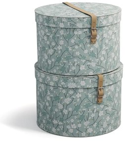 Kartónové úložné boxy s vekom v súprave 2 ks Rut – Bigso Box of Sweden