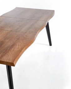 Jedálenský stôl Dickson 120 cm, prírodné drevo / čierna