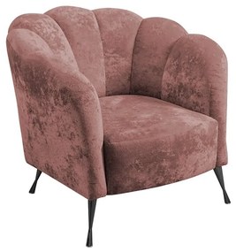 Kreslo Tejer  ružová + čierny chróm). Vlastná spoľahlivá doprava až k Vám domov. 1123073