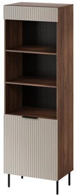 Cama Vysoký regál Almera 3 - béžová / orech