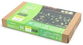 Aigostar - LED solárny reťazec 56xLED/2x0,4m IP65 teplá biela ivy