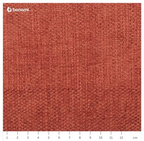 Rozkladacia/s úložným priestorom rohová pohovka v tehlovej farbe (pravý roh/s leňoškou) Fuji – Bobochic Paris