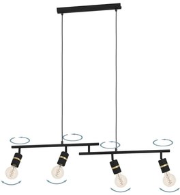 Eglo 900177 - Luster na lanku LURONE 4xE27/10W/230V