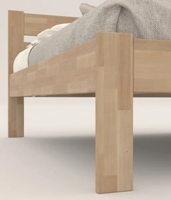 Skrátená posteľ Mystic 90x190 cm, prírodný buk