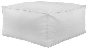 Taburetka biela kocka ekokoža