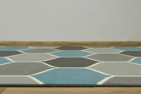 Koberec LUNA 503833/95812 modrý / sivý