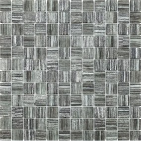 Sklenená mozaika Premium Mosaic šedá 30x30 cm mat / lesk MOS23TEXGY, (bal. 0,990 m2 )