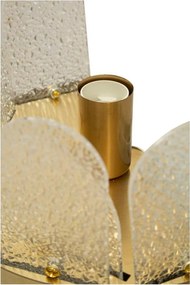 Sklenené nástenné svietidlo v zlatej farbe Gris – Mauro Ferretti