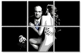 Najväčší mafiáni na plátne Sopranos - Tony Soprano s nahou ženou | rôzne rozmery