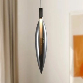 Závesný luster NORDIC na lanku 1xG9/5W/230V, čierny chróm